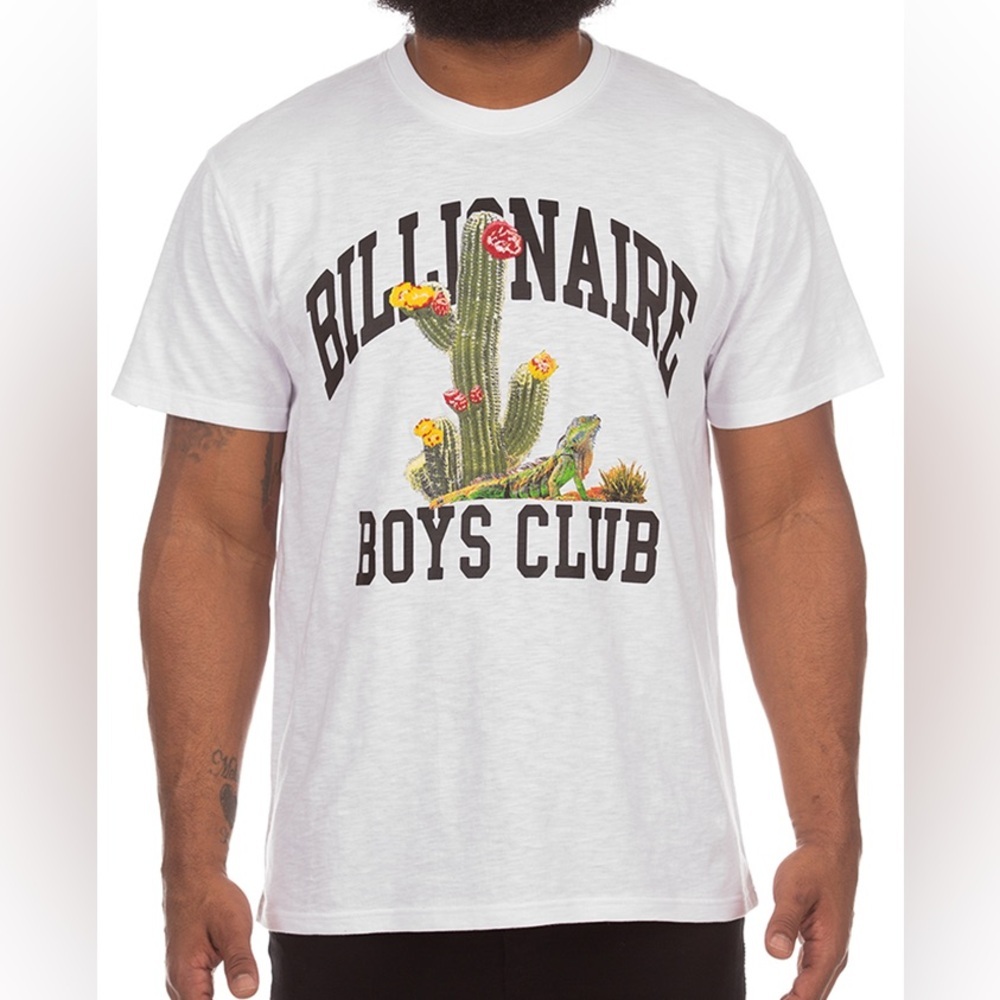 Billionaire Boys Club Desert Short Sleeve Cotton T Shirt in White - Size Medium